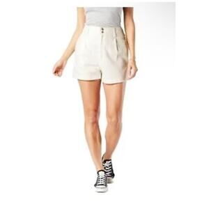 NWT Levi's DENIZEN Womens Size 10/30 Jet Stream White Loose A-Line Jean Shorts